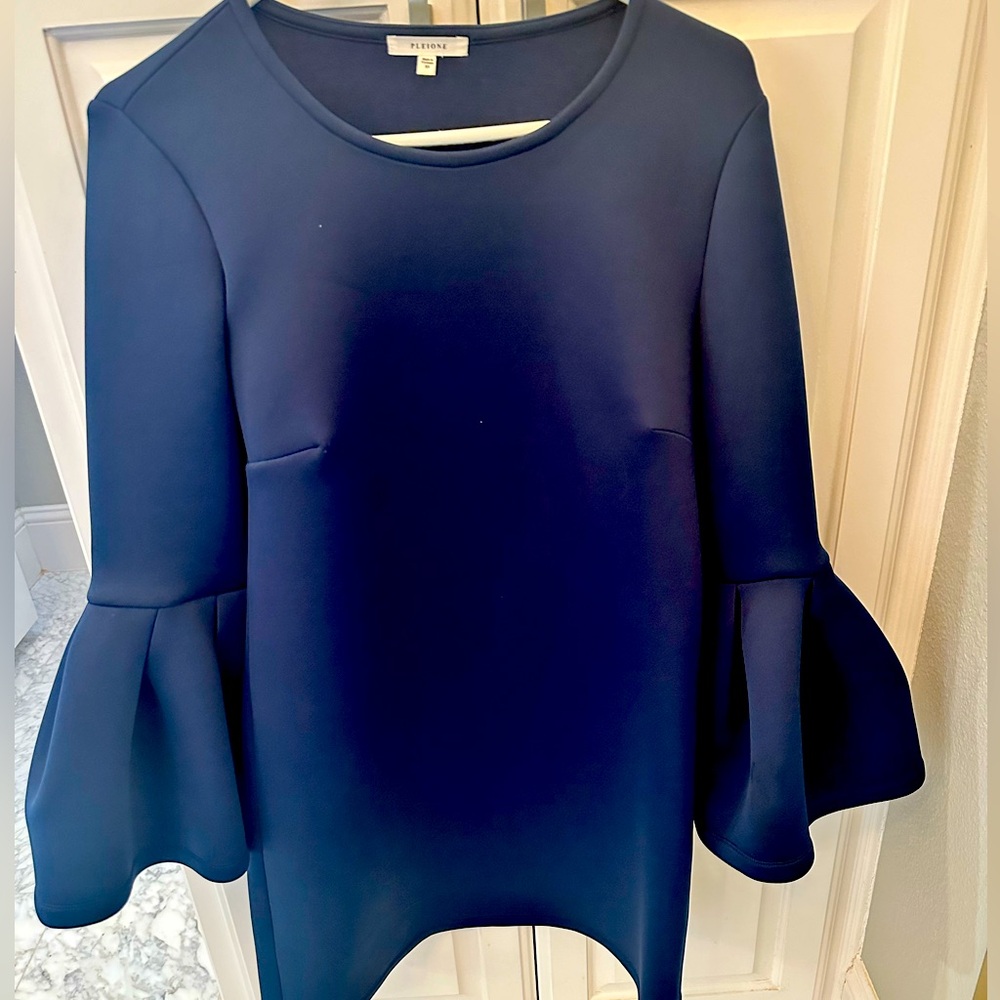 Pleione Navy bell sleeve dress size XS
